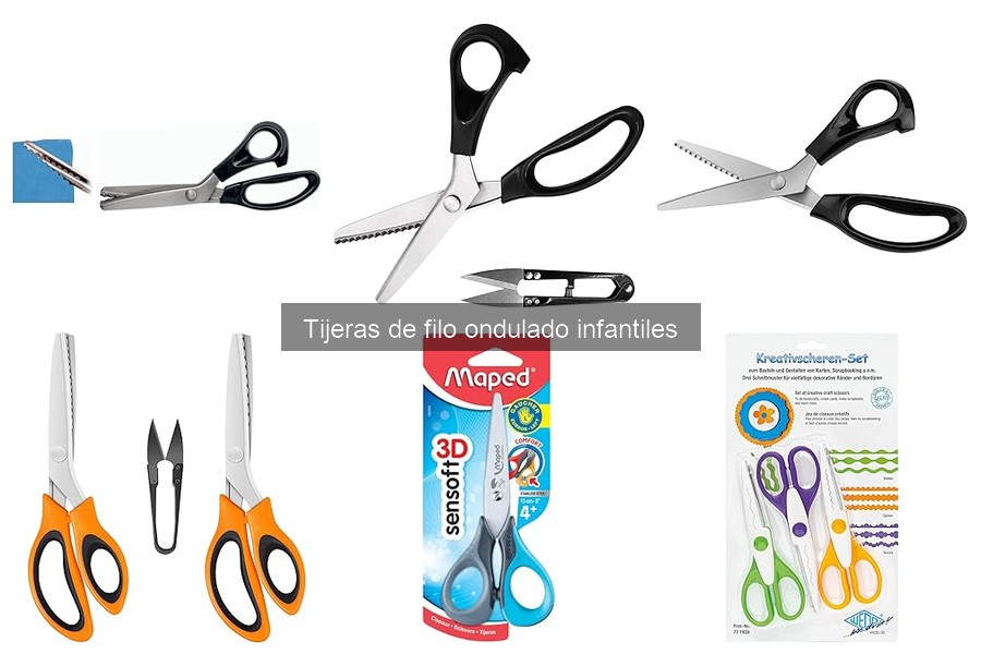 ¿Qué son las tijeras de filo ondulado infantiles?