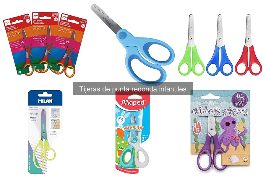 ¿Qué son las tijeras de punta redonda infantiles?
