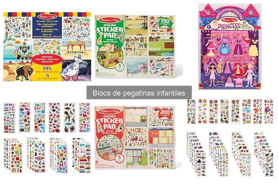 ¿Qué son los blocs de pegatinas infantiles? Características