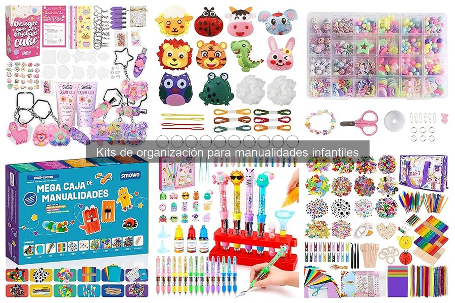 ¿Qué son los kits de organización para manualidades infantiles?