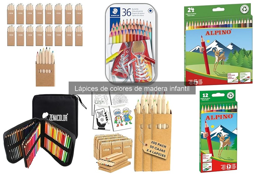 ¿Qué son los lápices de colores de madera infantil?