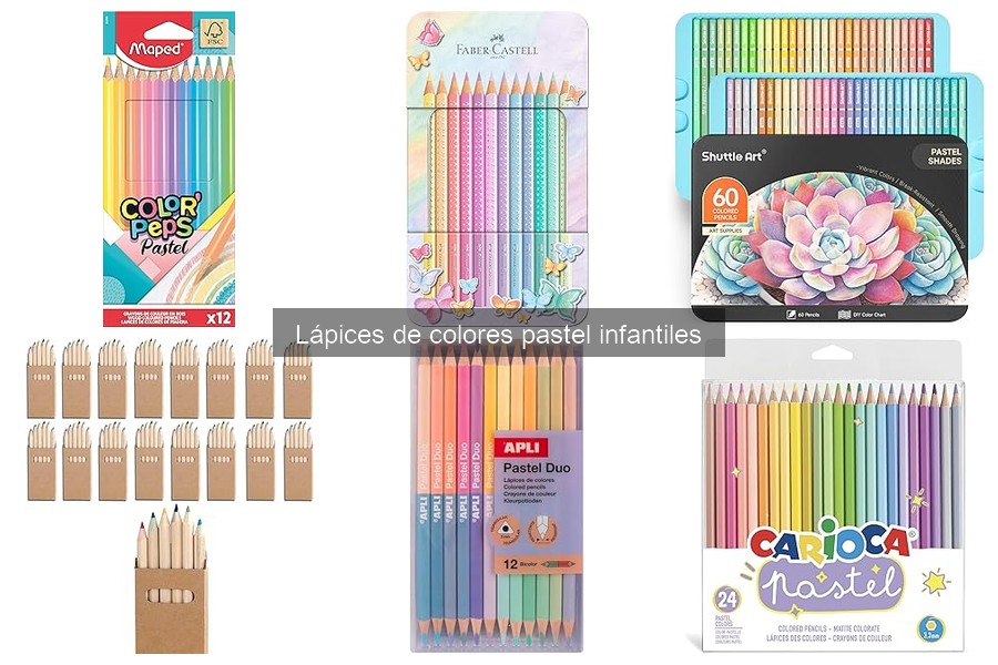 ¿Qué son los lápices de colores pastel infantiles?