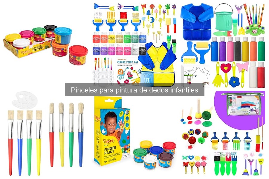 ¿Qué son los pinceles para pintura de dedos infantiles?