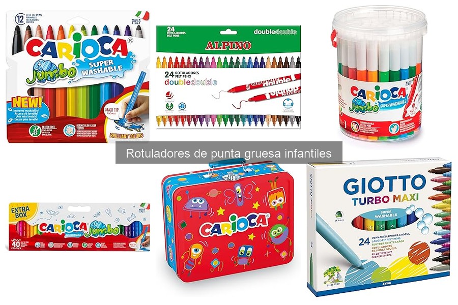 ¿Qué son los rotuladores de punta gruesa infantiles?