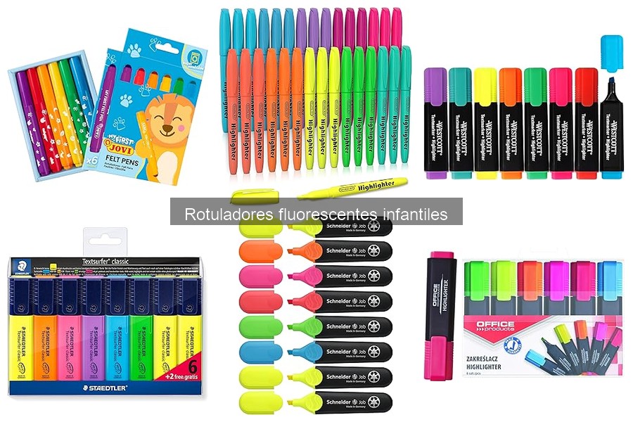 Qué son los rotuladores fluorescentes infantiles y sus usos