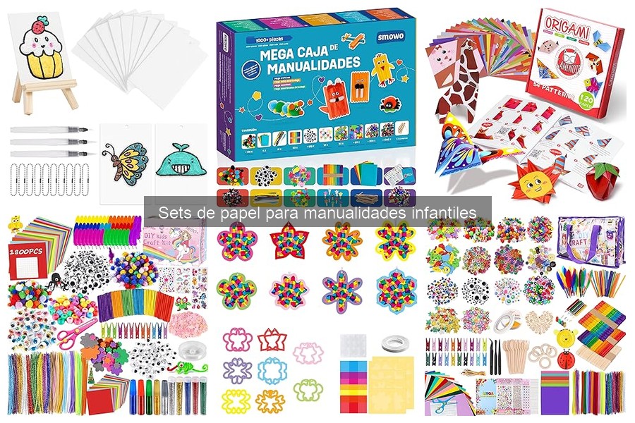 Sets de papel para manualidades infantiles: ¿Qué incluyen?