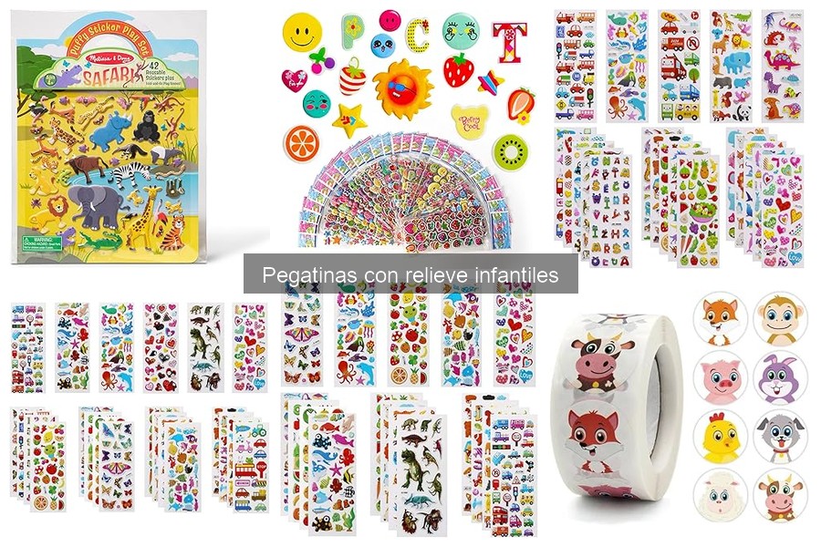 ¿Son reciclables las pegatinas con relieve infantiles?