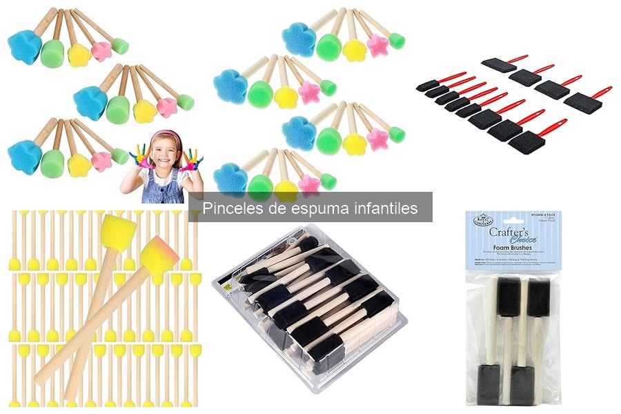¿Son reciclables los pinceles de espuma infantiles?