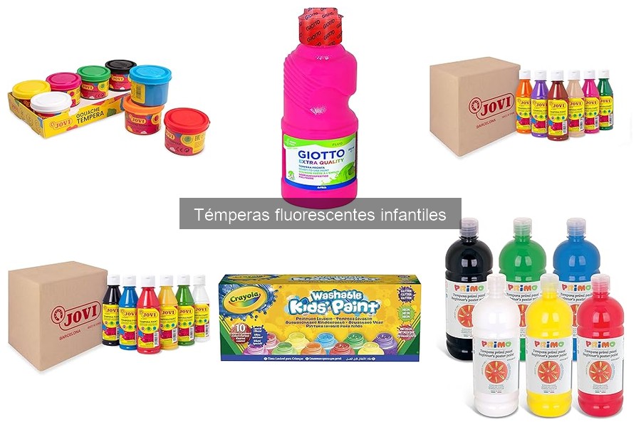 ¿Son seguras las témperas fluorescentes para niños?