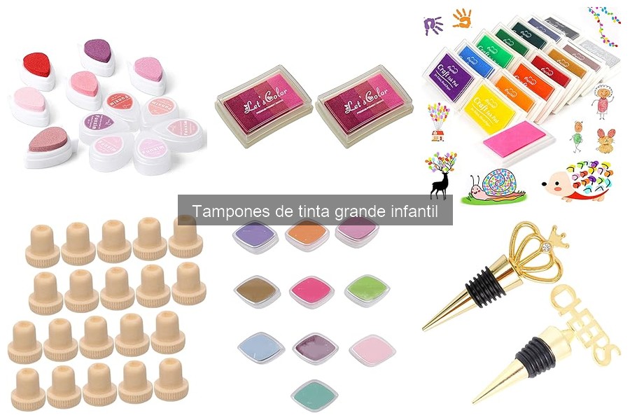 ¿Son seguros los tampones de tinta grande infantil para niños?