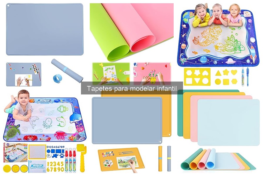 Tapetes para modelar infantil fáciles de almacenar