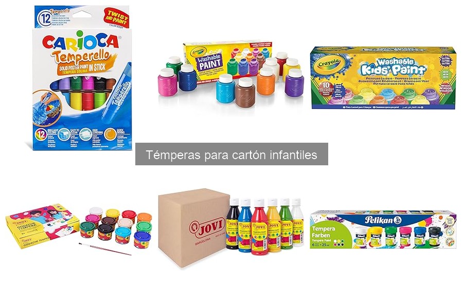 Témperas para cartón: precios promedio y consejos