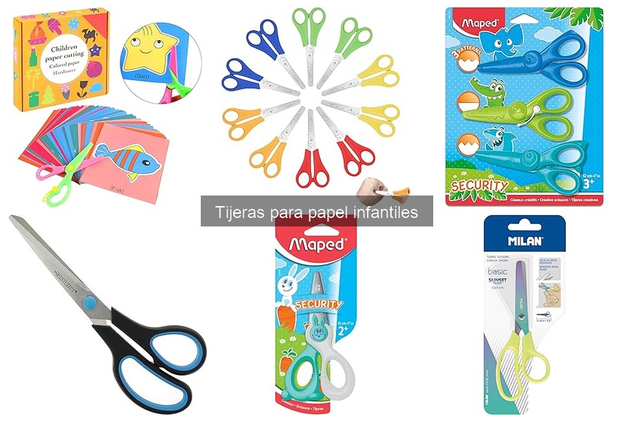 Tijeras para niños de 3 a 5 años: opciones seguras y divertidas