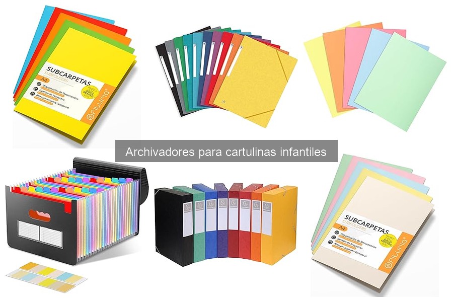 Tipos de archivadores para cartulinas infantiles: opciones y características