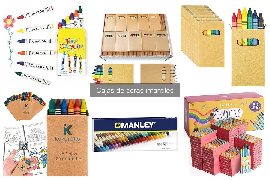 Tipos de cajas de ceras infantiles: guía completa