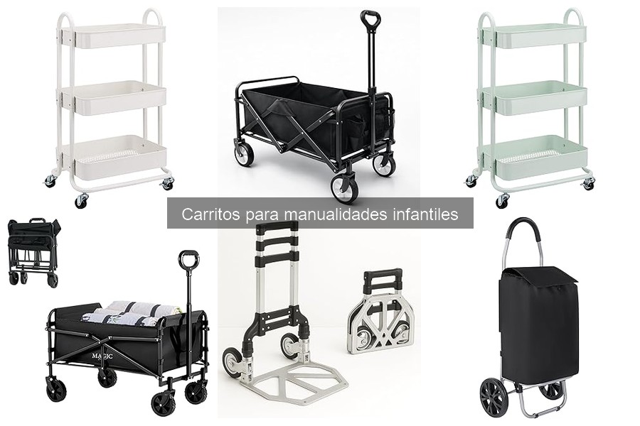 Tipos de carritos para manualidades infantiles y sus usos