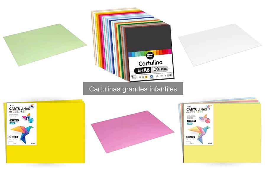 Tipos de Cartulinas Grandes Infantiles y Sus Usos Creativos