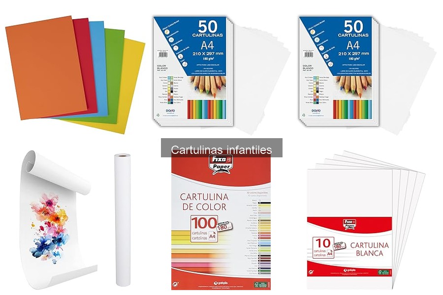 Tipos de cartulinas infantiles: colores y texturas ideales