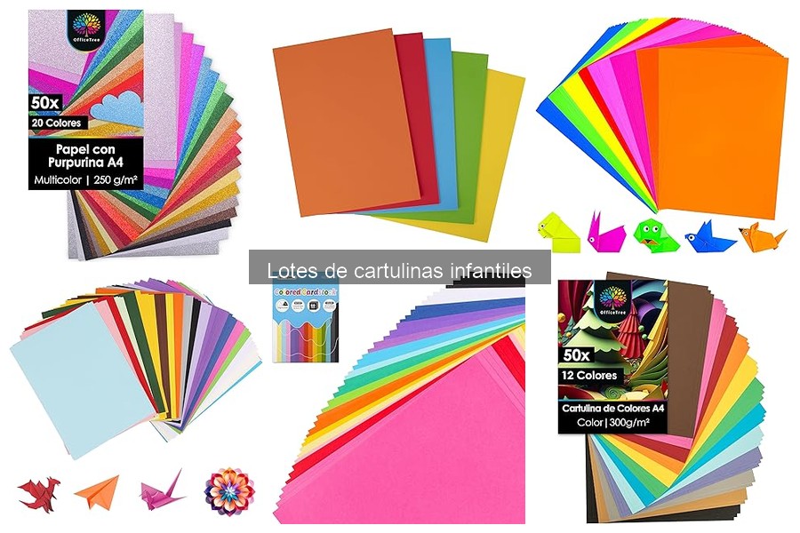 Tipos de cartulinas infantiles para manualidades