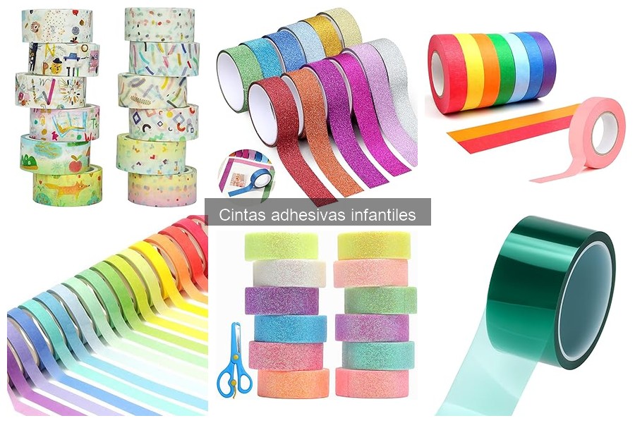 Tipos de cintas adhesivas infantiles y sus usos en manualidades