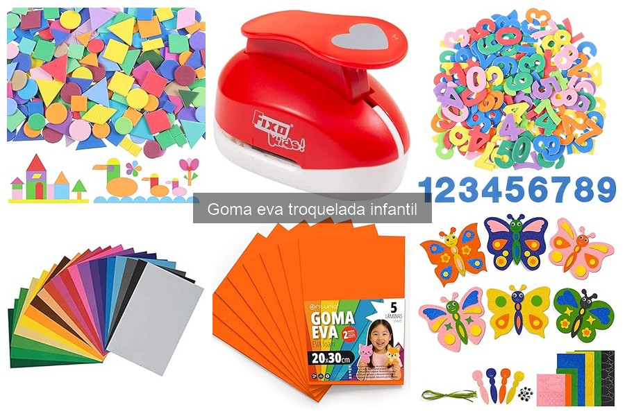 Tipos de goma eva troquelada para manualidades infantiles