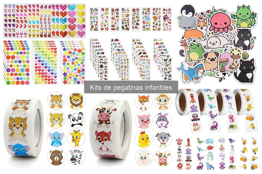 Tipos de kits de pegatinas infantiles: temáticas y formatos