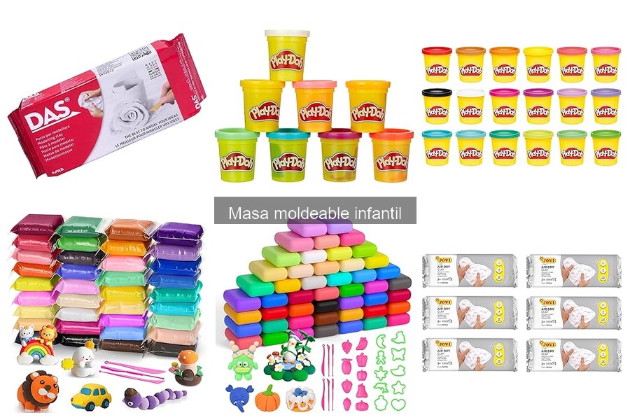 Tipos de masa moldeable infantil: Guía de opciones disponibles