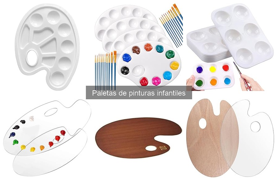 Tipos de paletas de pinturas infantiles: características y usos