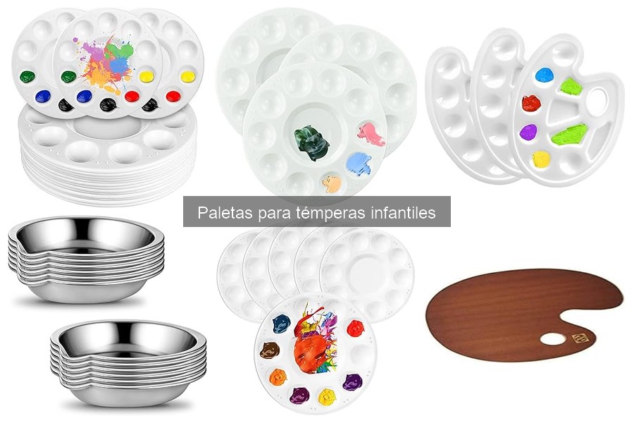 Tipos de paletas para témperas infantiles: guía completa