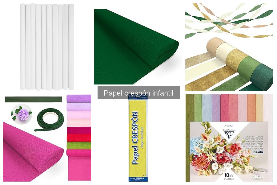 Tipos de papel crespón infantil para manualidades creativas