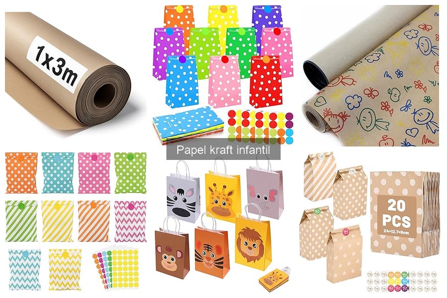 Tipos de papel kraft infantil para manualidades creativas