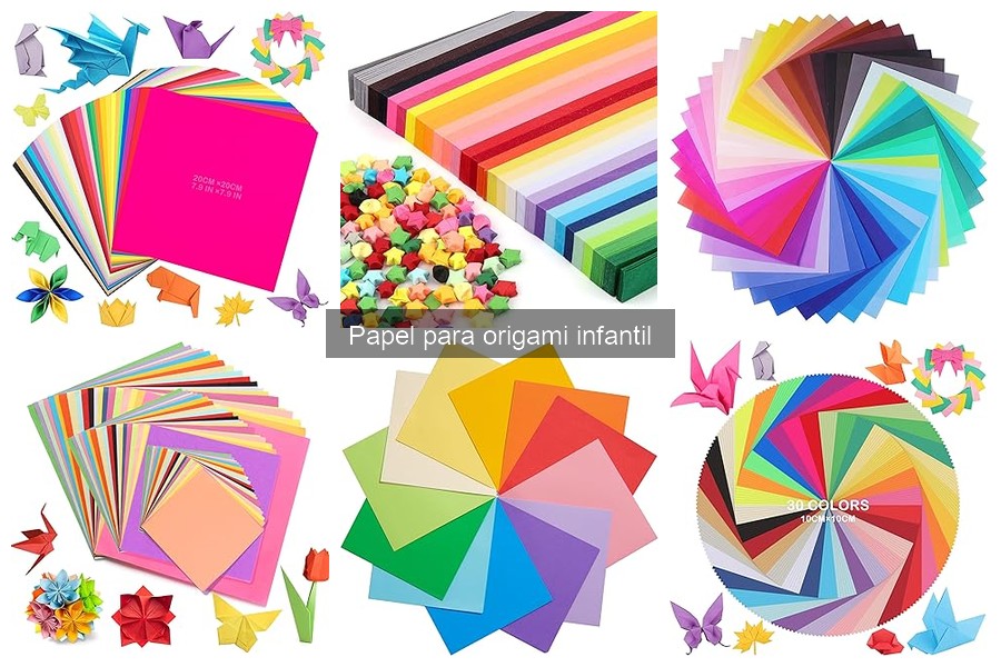 Tipos de papel para origami infantil y sus mejores usos