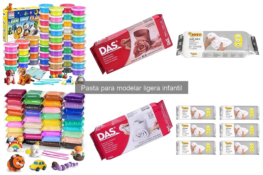 Tipos de pasta para modelar ligera infantil para tus manualidades