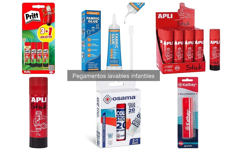 Tipos de pegamentos lavables infantiles para manualidades