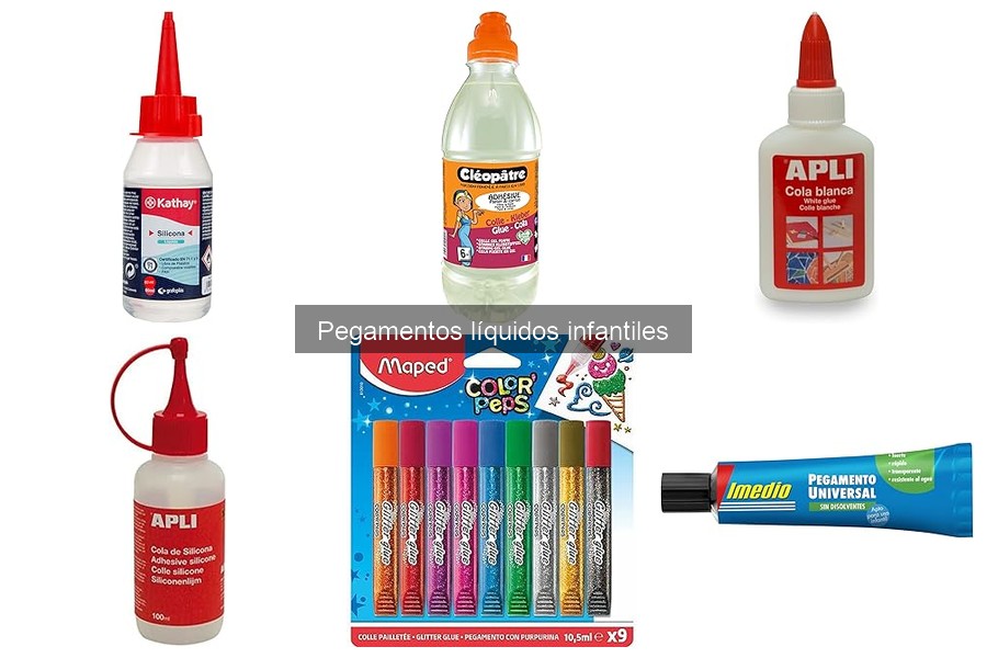 Tipos de pegamentos líquidos para manualidades infantiles