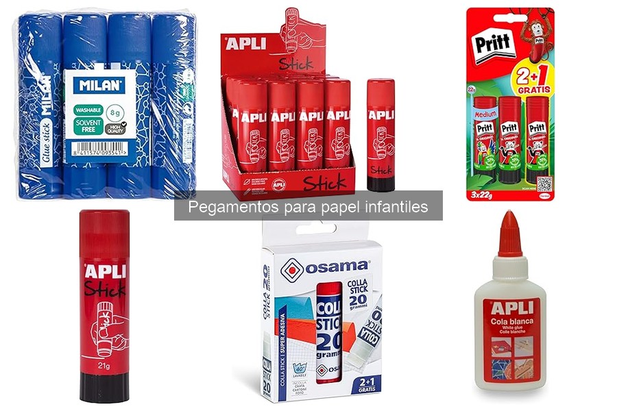 Tipos de pegamentos para papel infantiles: guía y usos