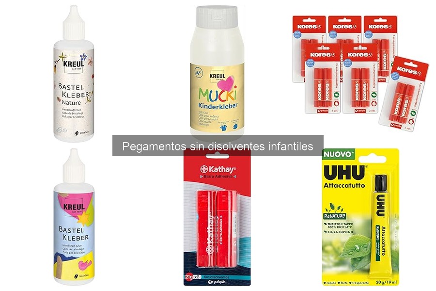 Tipos de pegamentos sin disolventes para manualidades infantiles