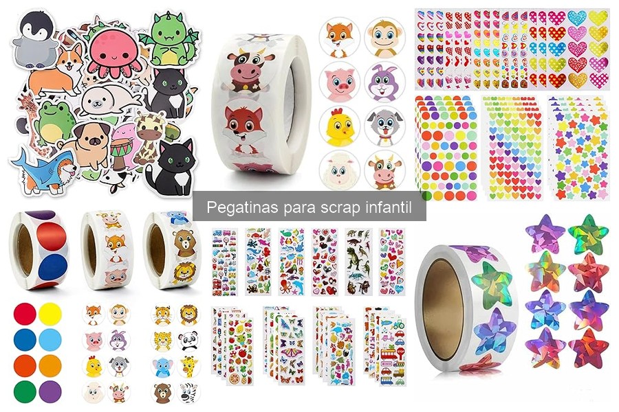 Tipos de pegatinas para scrap infantil: Guía completa