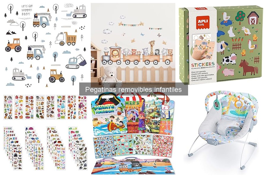 Tipos de pegatinas removibles infantiles: Guía completa