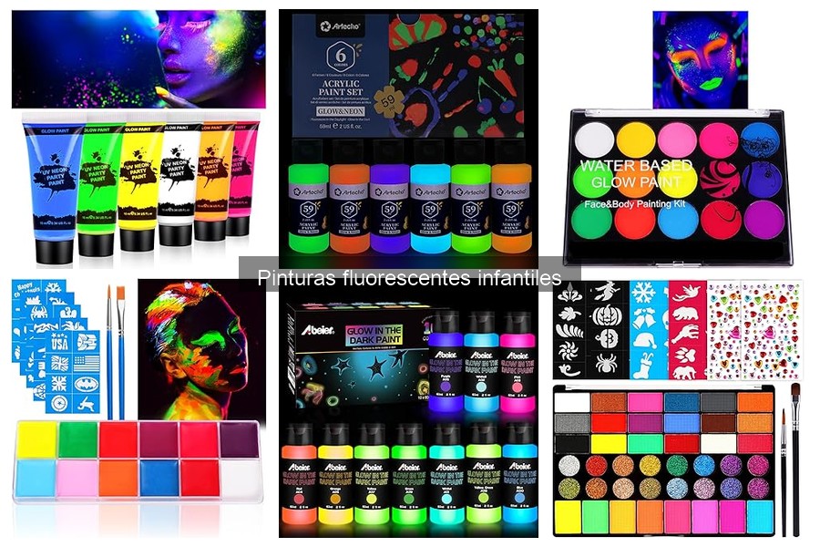 Tipos de Pinturas Fluorescentes Infantiles para Creatividad