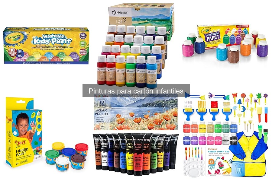Tipos de pinturas para cartón infantiles: ventajas y desventajas