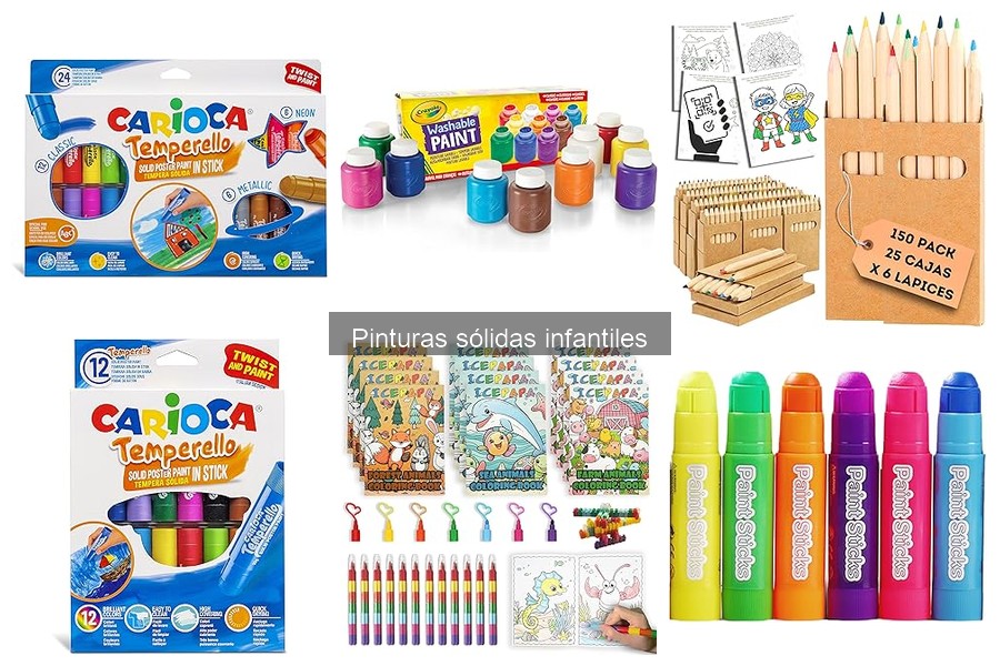 Tipos de pinturas sólidas infantiles: guía y opciones