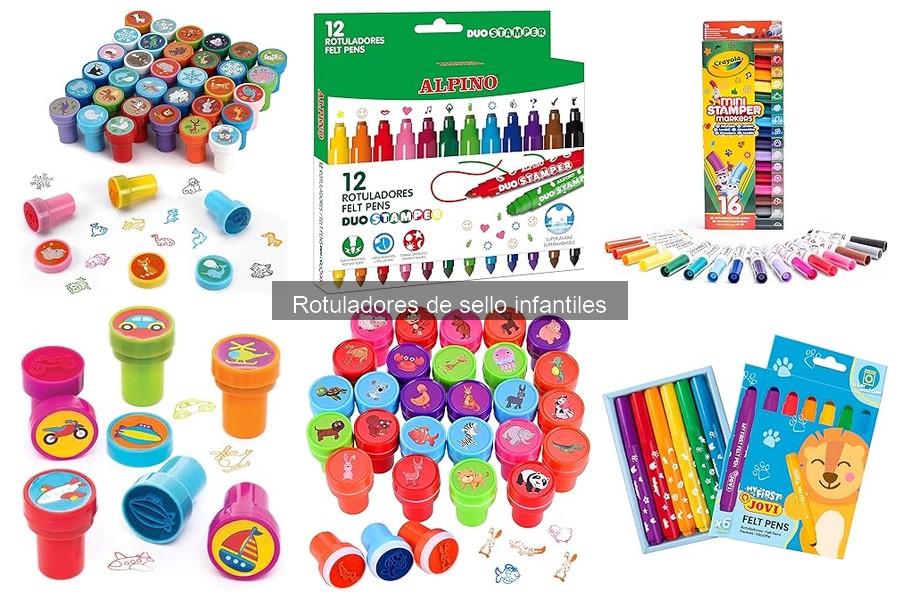 Tipos de rotuladores de sello infantiles: Guía completa