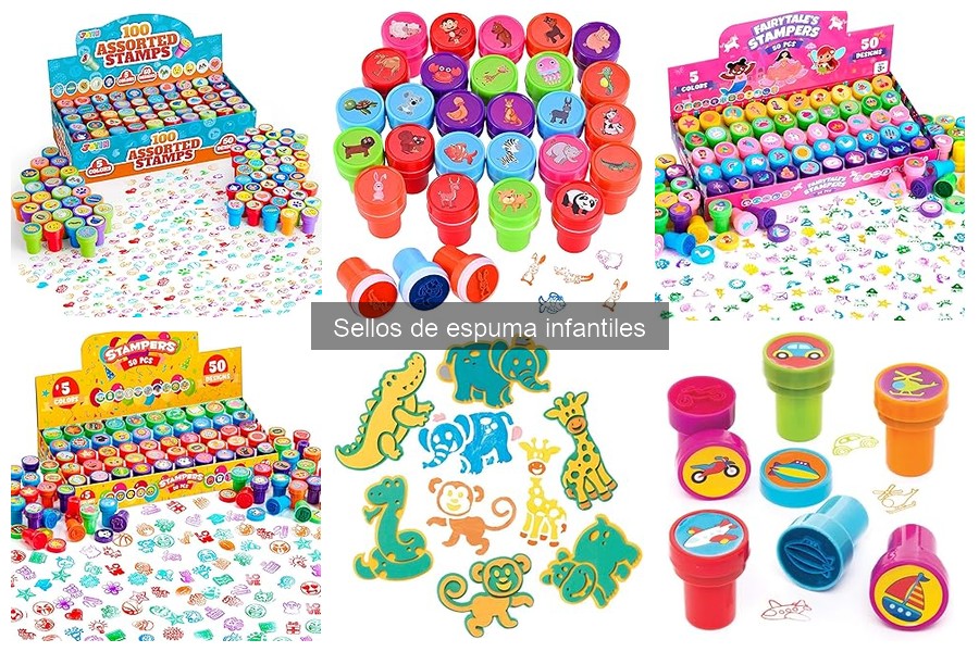Tipos de sellos de espuma para manualidades infantiles