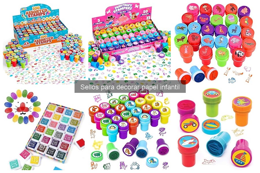 Tipos de sellos para decorar papel infantil: guía completa