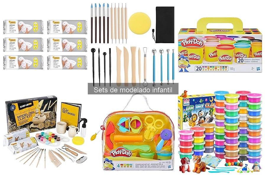 Tipos de sets de modelado infantil y sus características