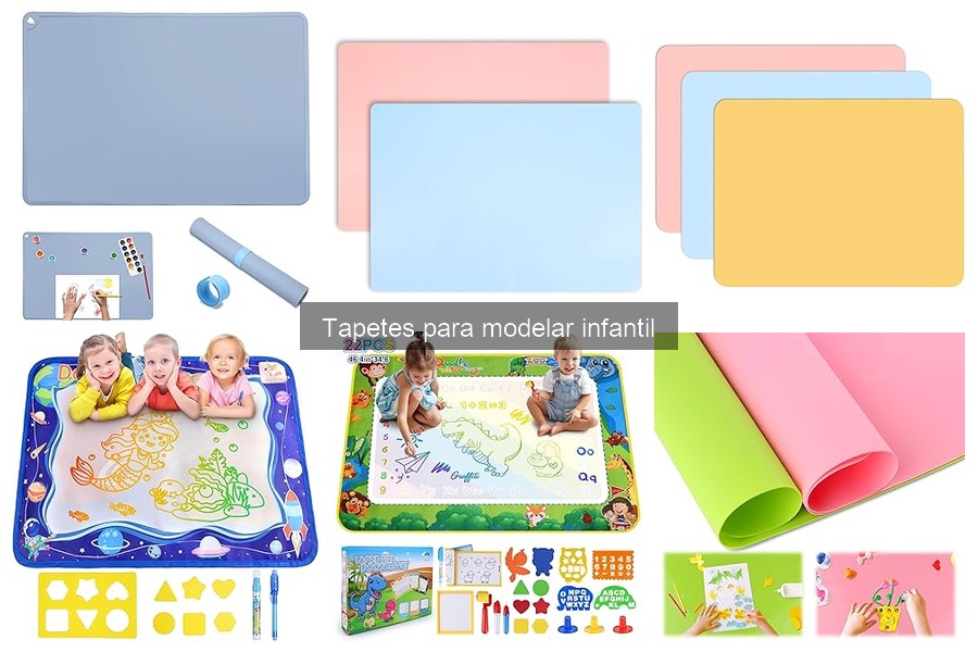 Tipos de tapetes para modelar infantil y sus usos