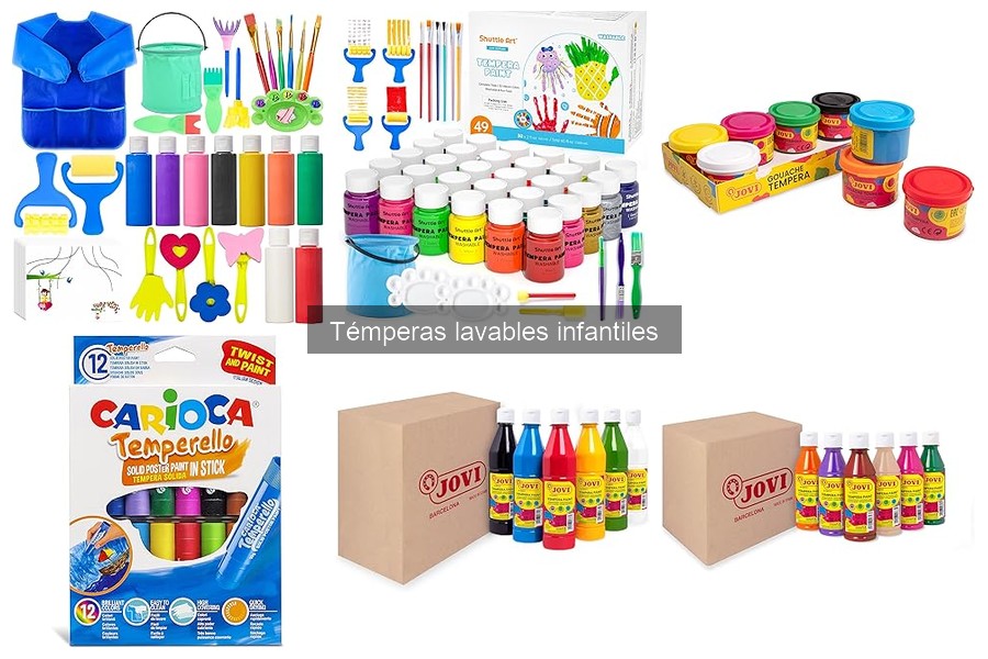 Tipos de témperas lavables infantiles: guía completa