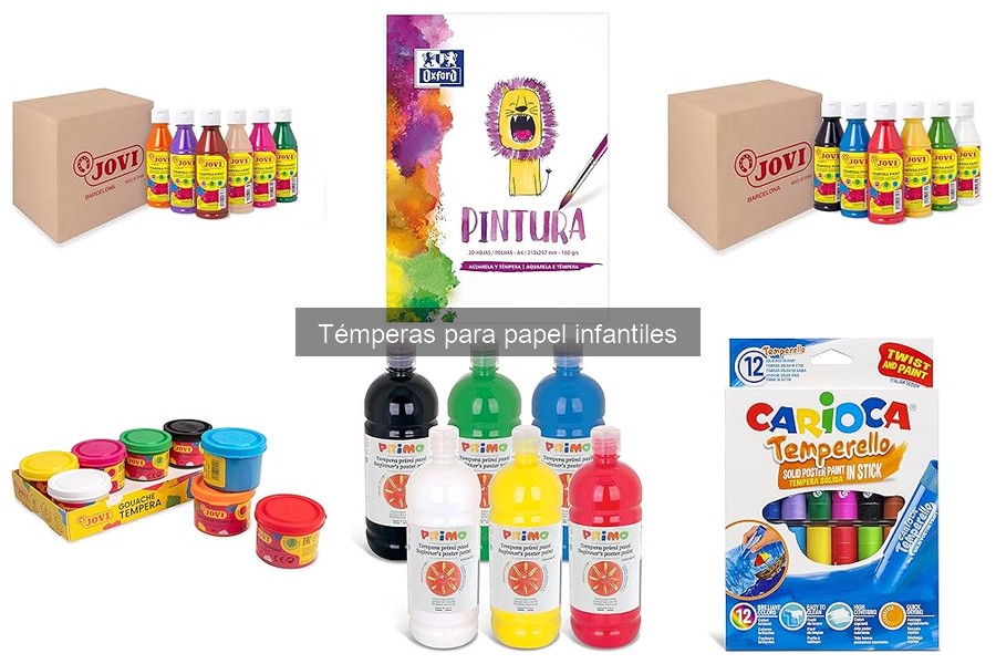 Tipos de témperas para papel infantiles: Guía completa