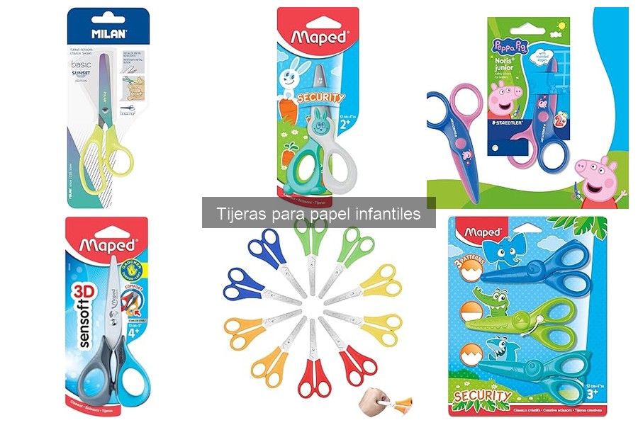 Tipos de tijeras para papel infantiles: guía para padres